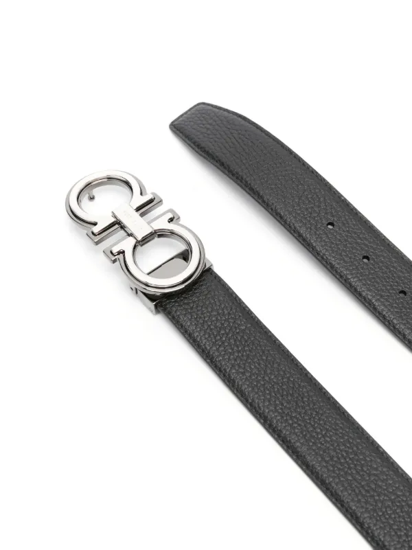 Ferragamo ガンチーニ リバーシブルベルト | ブラック | FARFETCH JP