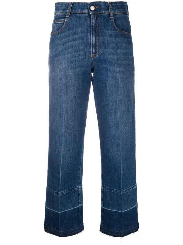 stella mccartney wide leg jeans