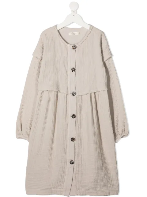 Andorine Vestido midi com botões