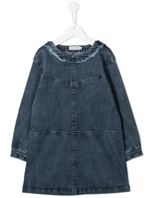 Andorine frayed edge dress
