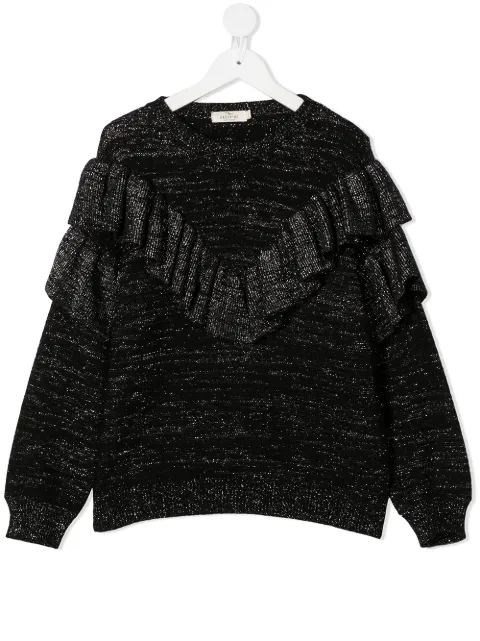 Andorine ruffle detail jumper