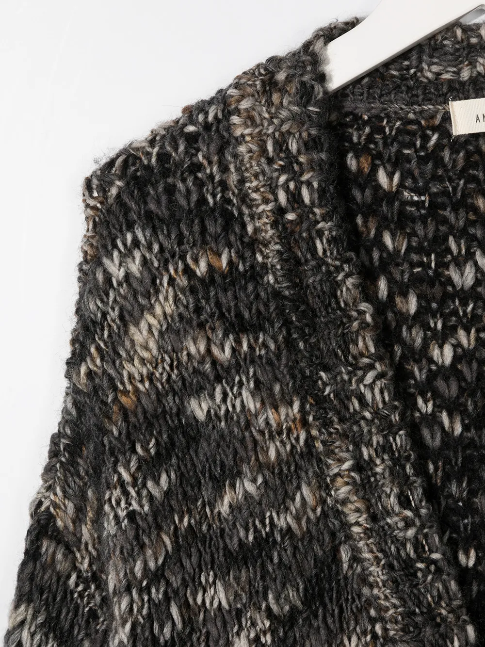 Andorine Chunky Knit Cardigan In Grey