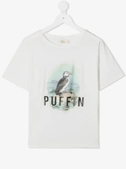 Andorine Puffin graphic-print organic cotton T-shirt