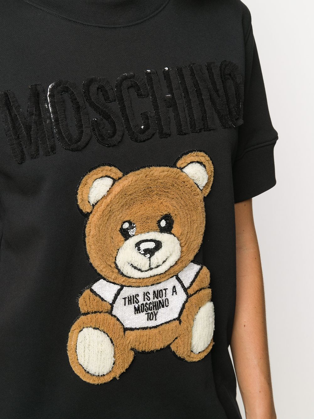 фото Moschino платье-толстовка teddy bear с пайетками