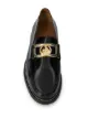 LANVIN gold buckle slip-on loafers
