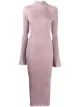 الصورة 1 من LANVIN فستان بأكمام منفوخة وحياكة مضلعة