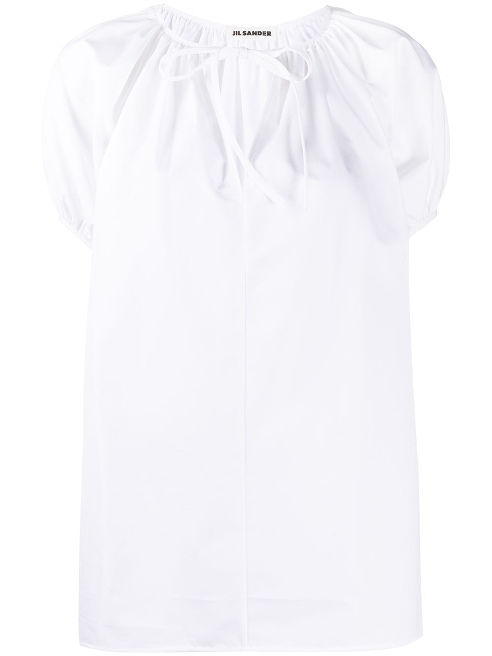 фото Jil sander блузка с вырезами и рукавами кап
