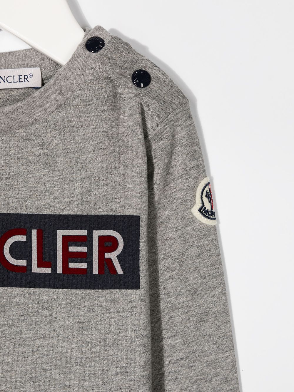 фото Moncler kids топ с длинными рукавами и логотипом