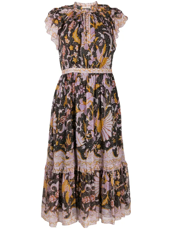 floral embroidered shift dress