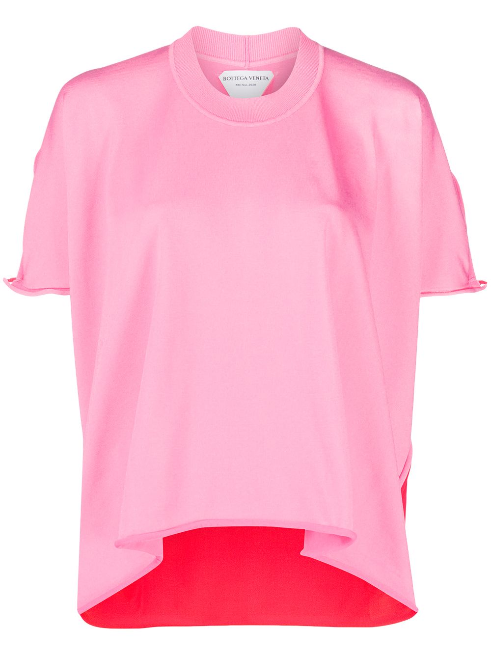 фото Bottega veneta двухцветная футболка
