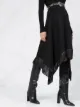 Saint Laurent fringed handkerchief-hem skirt