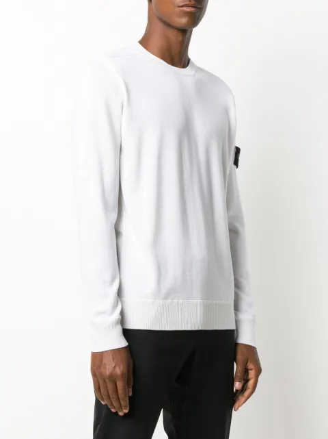 white stone island joggers