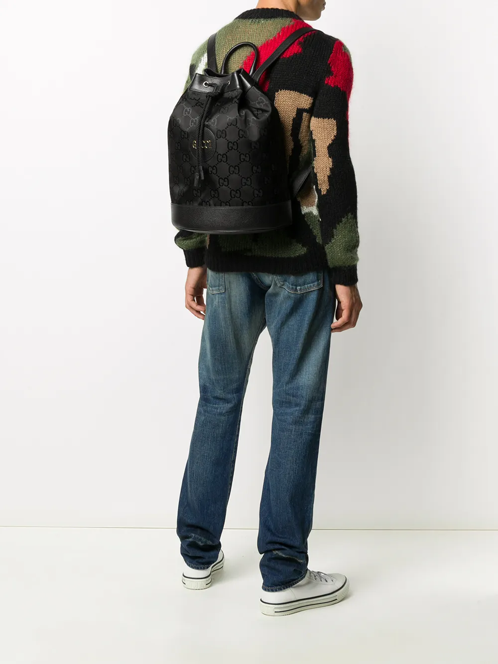 gucci canvas backpacks