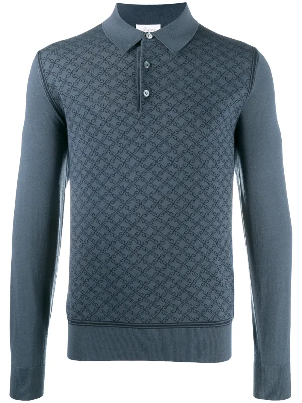 long sleeve polo sweater