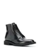 Image 2 of Saint Laurent lace-up polished ankle boots