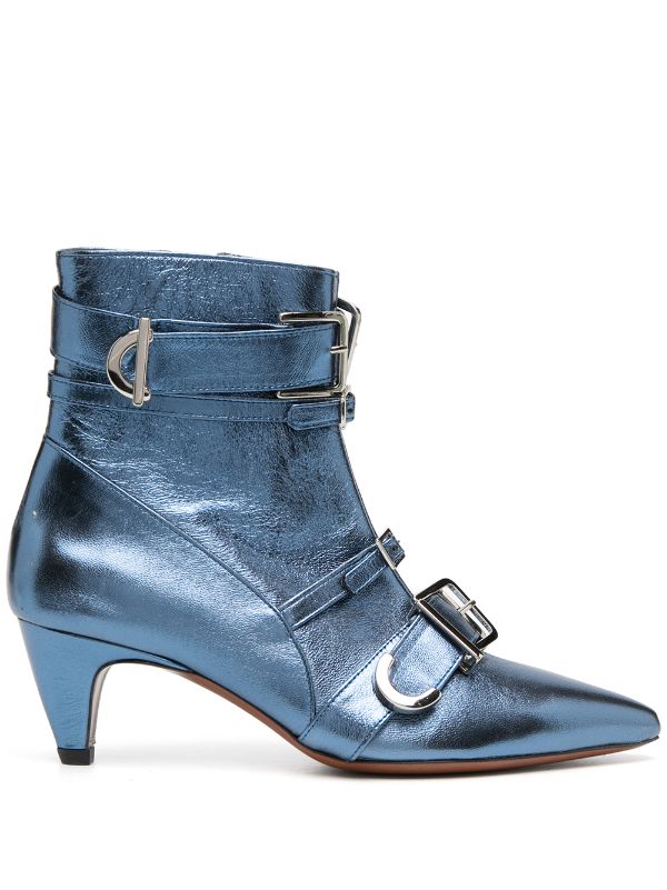 Alexa Chung multi-buckle ankle boots 