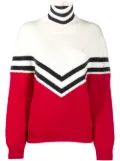 DSQUARED2 colour block roll neck jumper