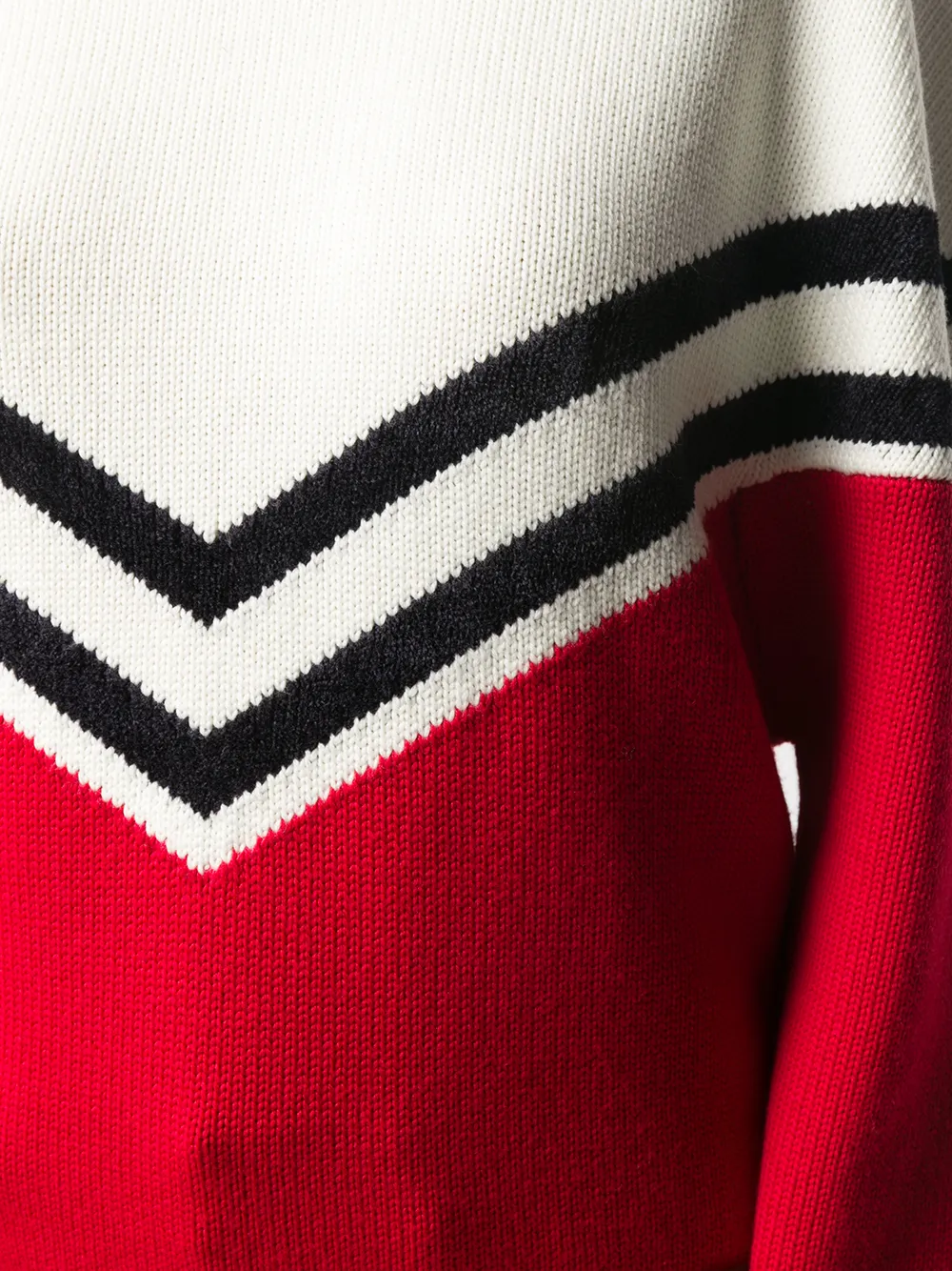 Dsquared2 Colour Block Roll Neck Jumper In Red