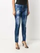 Dsquared2 distressed skinny tapered jeans