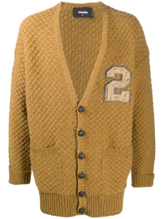 Dsquared2 waffle knit logo patch 