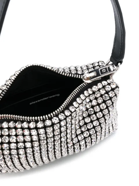 alexander wang wangloc rhinestone pouch