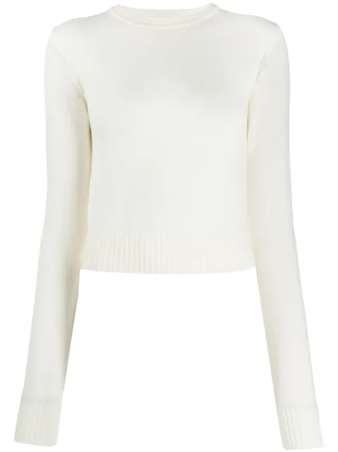 Jil Sander cropped wool knit jumper