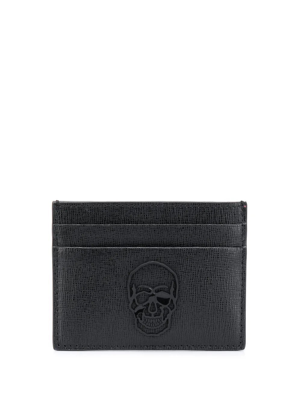 

Philipp Plein skull plaque cardholder - Black