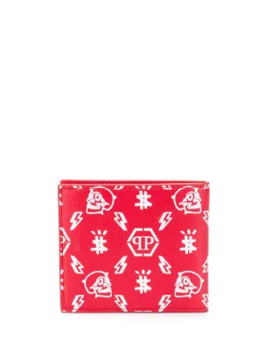 Philipp plein portafoglio con monogramma - rosso farfetch - Stileo.it