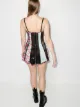 Natasha Zinko patchwork-print corset minidress
