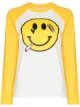 Image 1 of Natasha Zinko smiley-print raglan-sleeve T-shirt