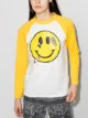 Image 2 of Natasha Zinko smiley-print raglan-sleeve T-shirt