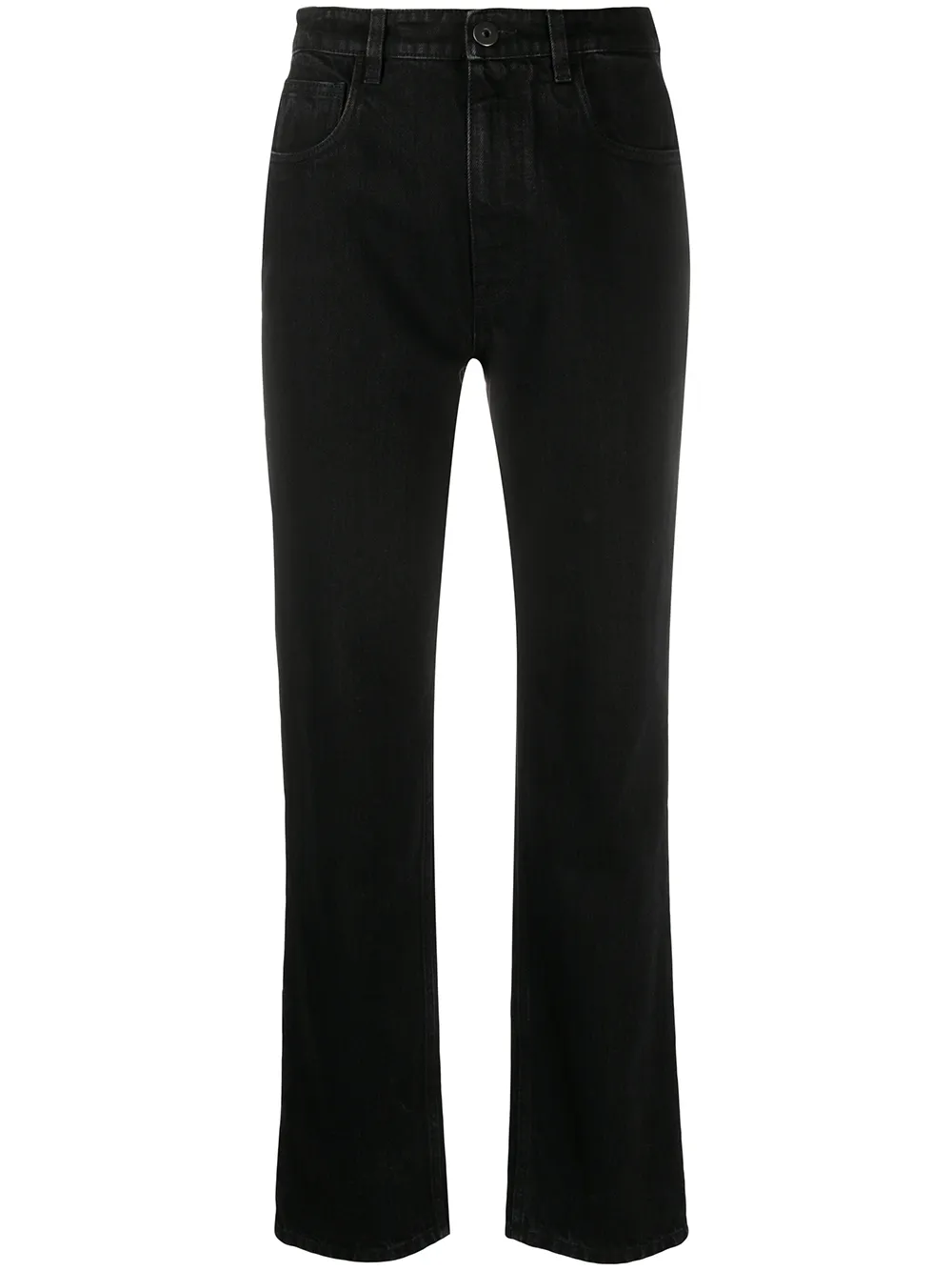 jean droit à taille haute