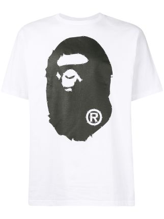 A BATHING APE® Logo Print T-shirt - Farfetch