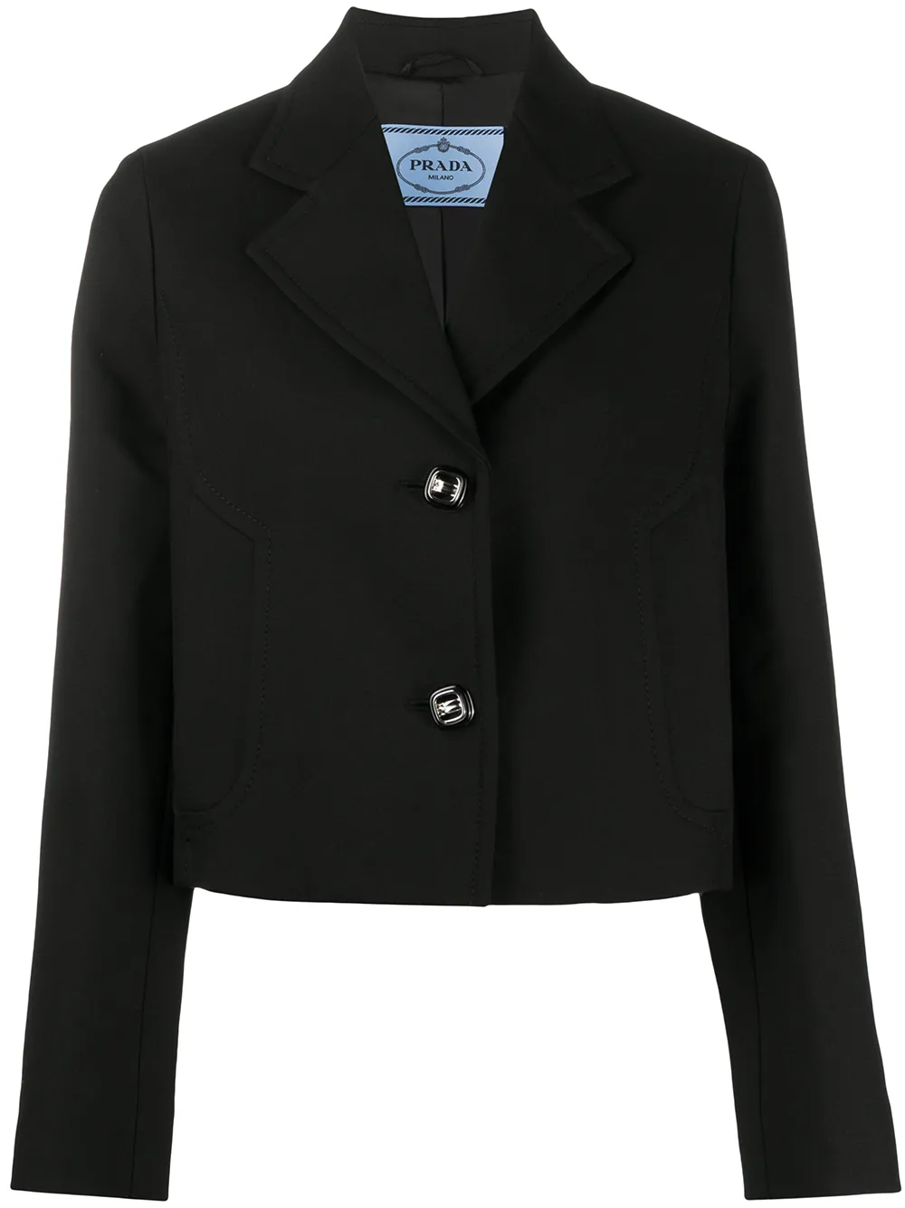 top cropped prada