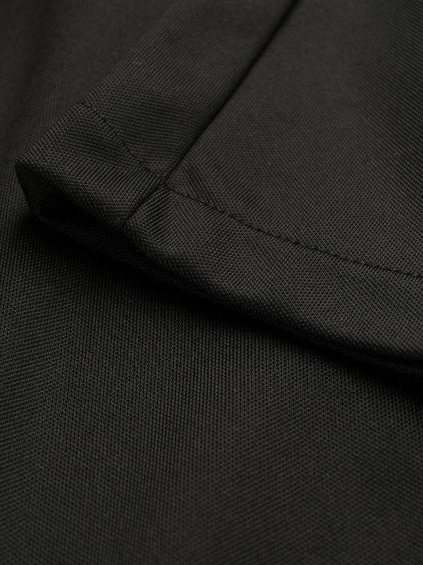 Track Pants Black Wool Twill