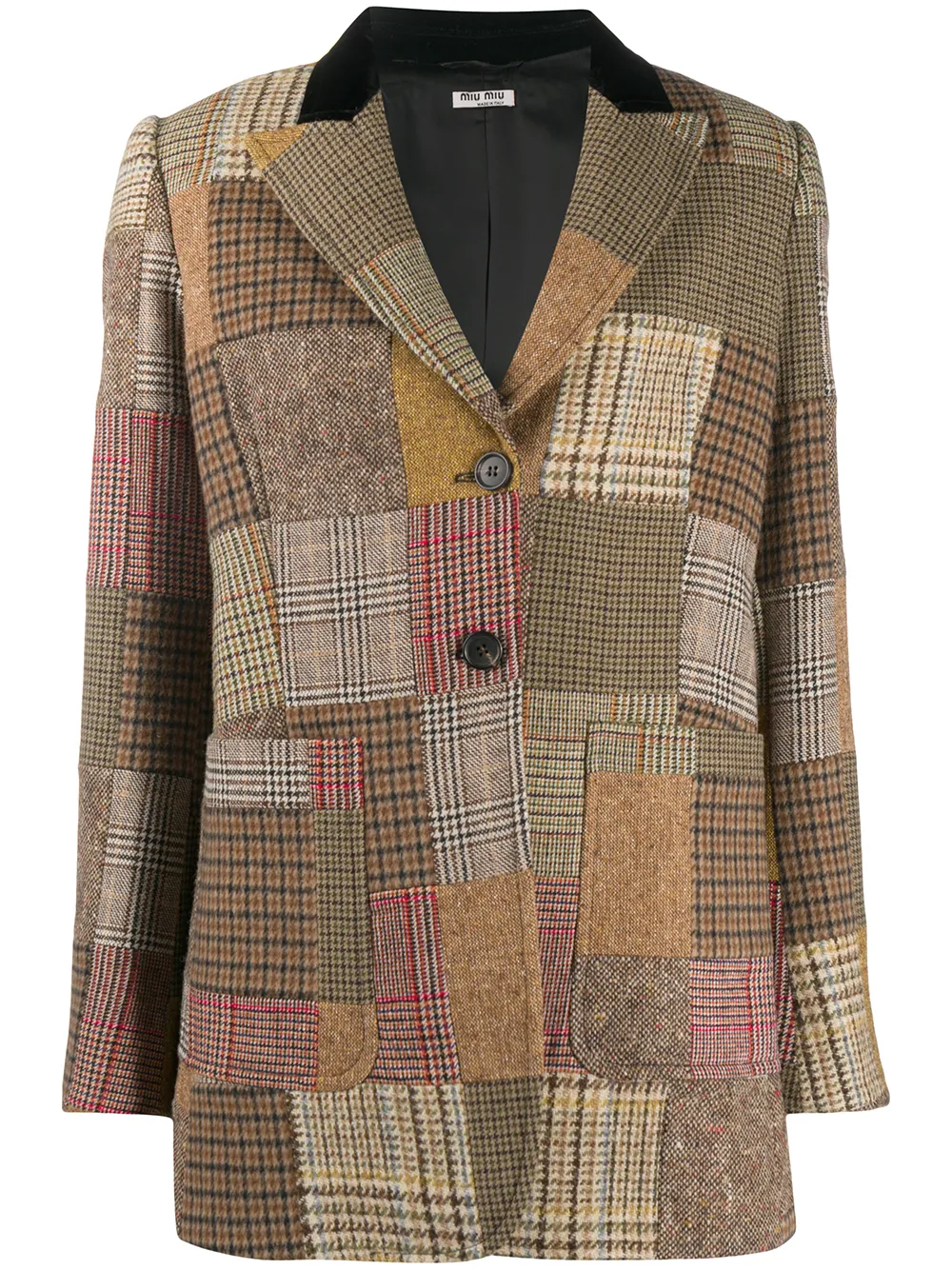 Miu Miu Karierter Blazer Im Layering-Look q3Ry1 litDK Miu Miu Karierter Blazer Im Layering-Look q3Ry1 litDK