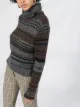 See by Chloé turtle neck striped knit sweater