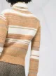 See by Chloé turtle neck striped knit jumper