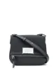 Image 1 of Maison Margiela logo-patch pebbled shoulder bag