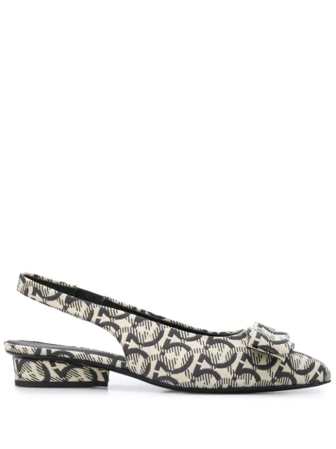 Ferragamo Vara Gancio print pumps