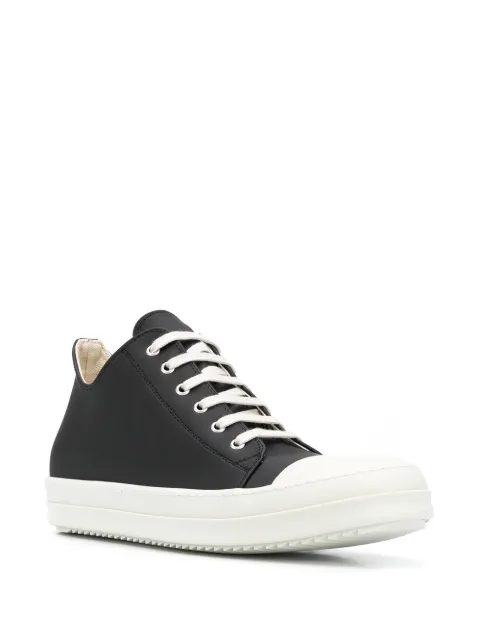 rick owens drkshdw lace up low top sneakers black