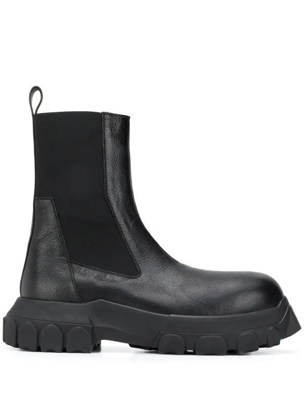 black slip on boots