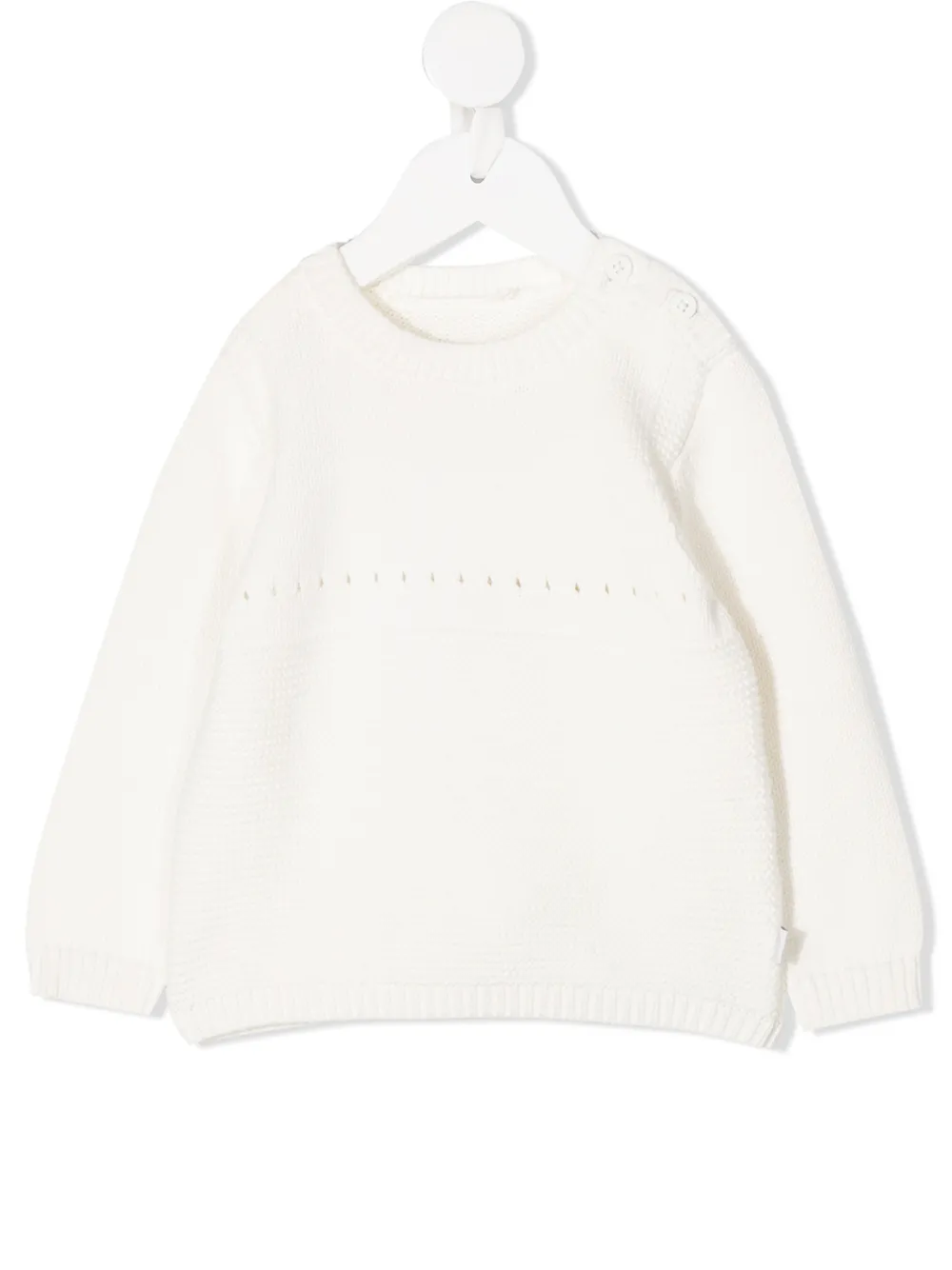 Stella McCartney Kids трикотажный джемпер Белый 601345SPM149200 15578810