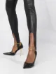 Saint Laurent high-waisted strap-detail leggings