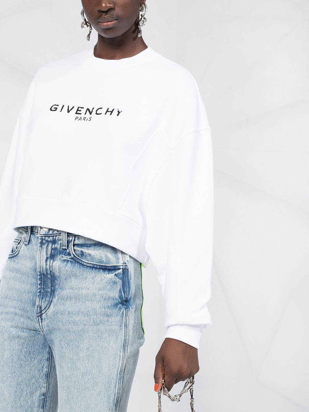 фото Givenchy укороченная толстовка с логотипом
