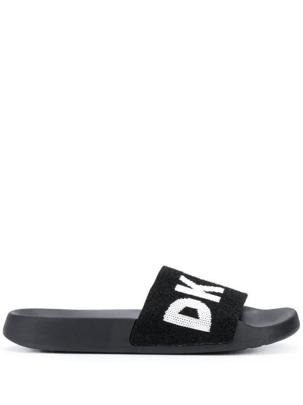 dkny slides black