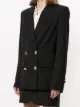 Balmain oversized embossed button blazer