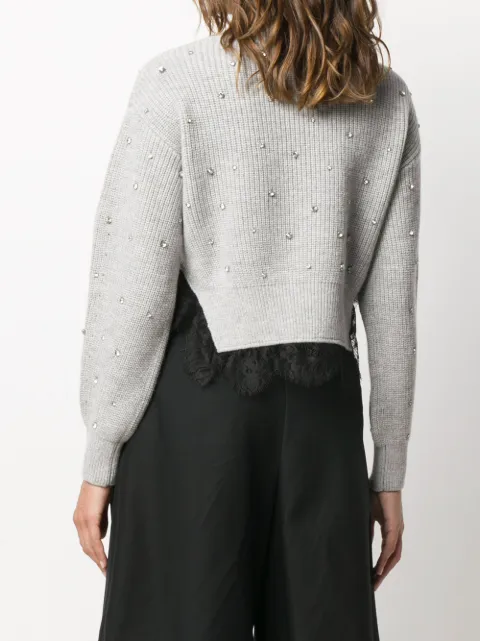 Self portrait crystal sweater Clearance