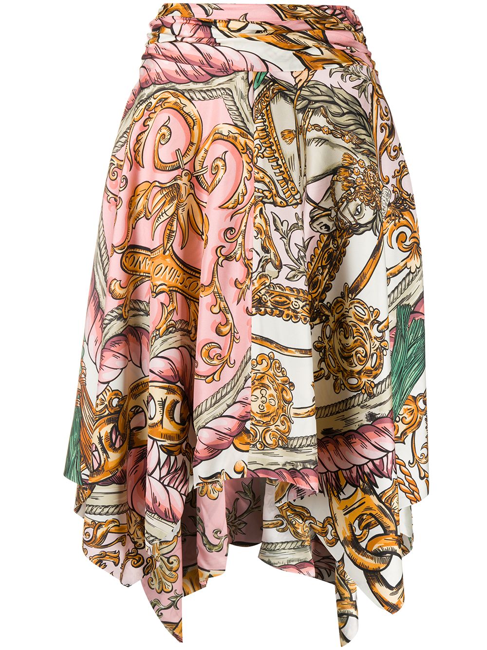Moschino Macro Foulard Draped Skirt edEK0 69PDY Moschino Macro Foulard Draped Skirt edEK0 69PDY