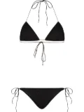 Oséree Lumière halterneck two-piece bikini - Black